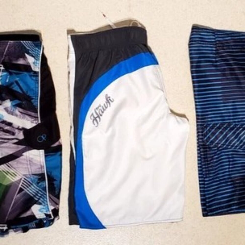 3 PAIR Tony Hawk & OP Basketball Shorts/Beach Shorts Men's Size Med 30/31 - VGC